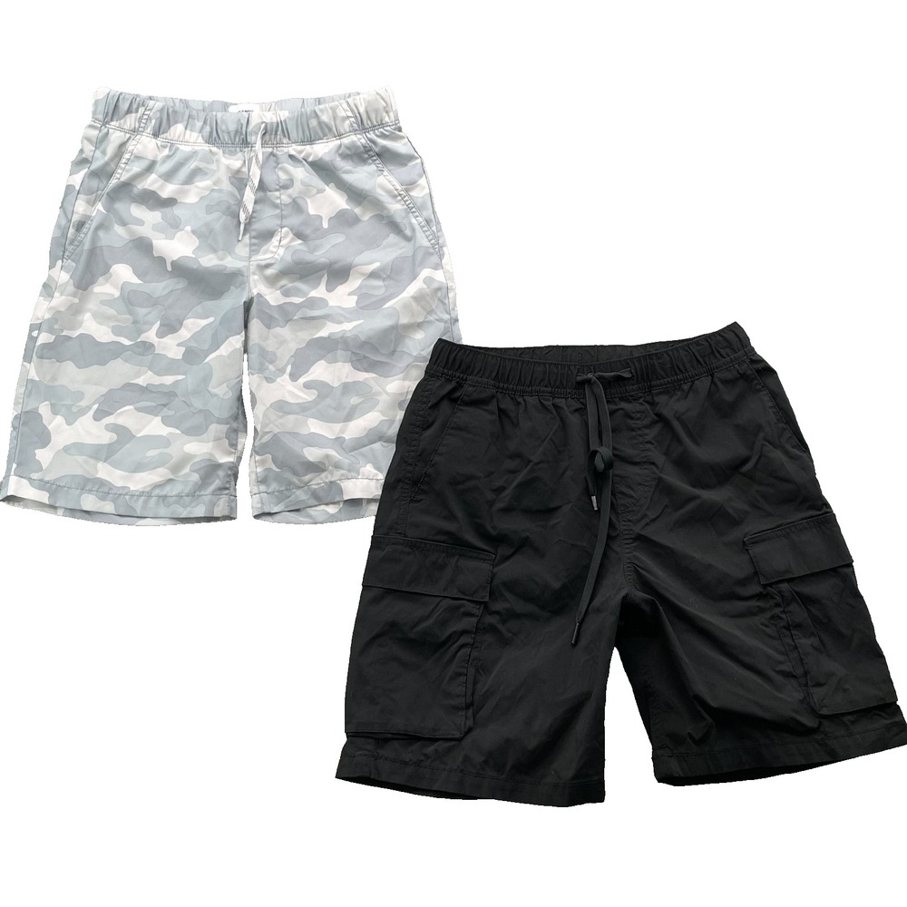 Old Navy H&M Shorts LOT 2 Youth XS Camo Cargo Swim Hiking Camping Outdoor Summer
